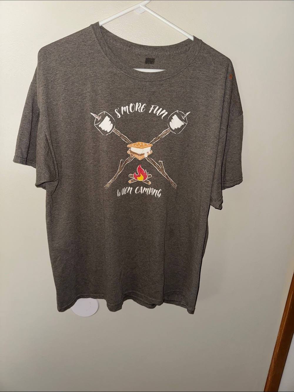 S'more Fun When Camping Graphic Tee - Charcoal